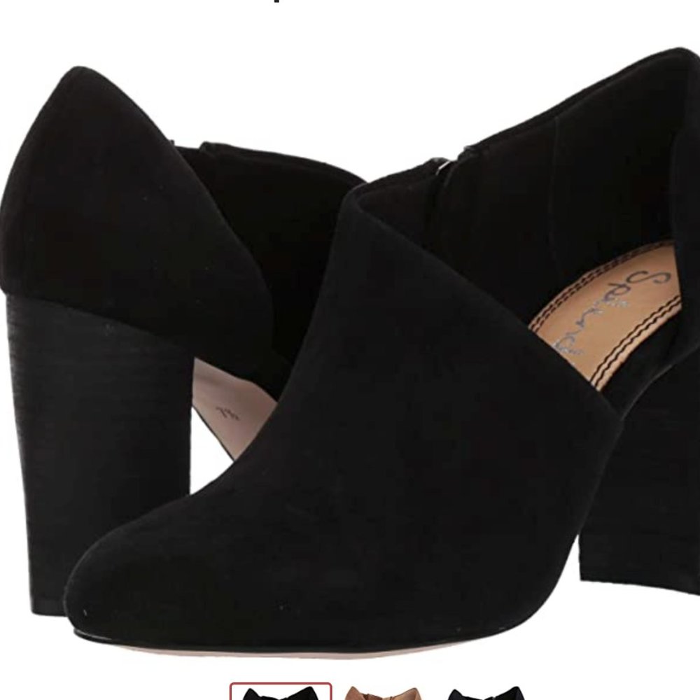 Splendid Hibiscus Heel Booties - black